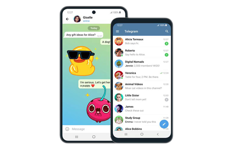 Telegram Android 版截图 - 手机界面