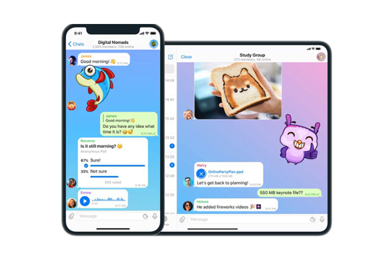Telegram iPhone 版截图 - iOS 系统