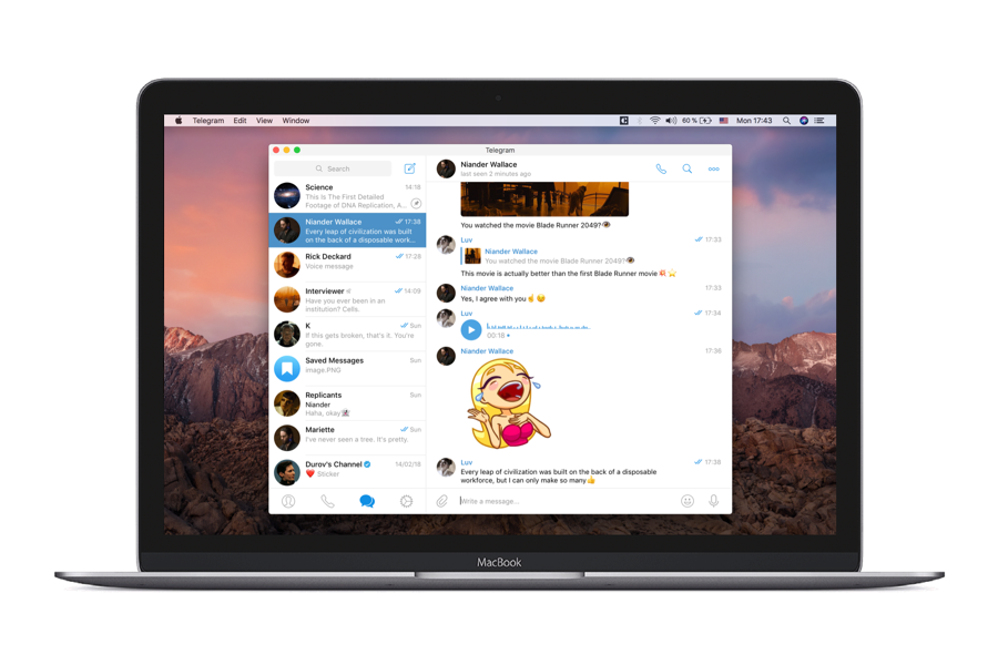 Telegram iOS版界面预览 - iPhone/iPad官方中文客户端